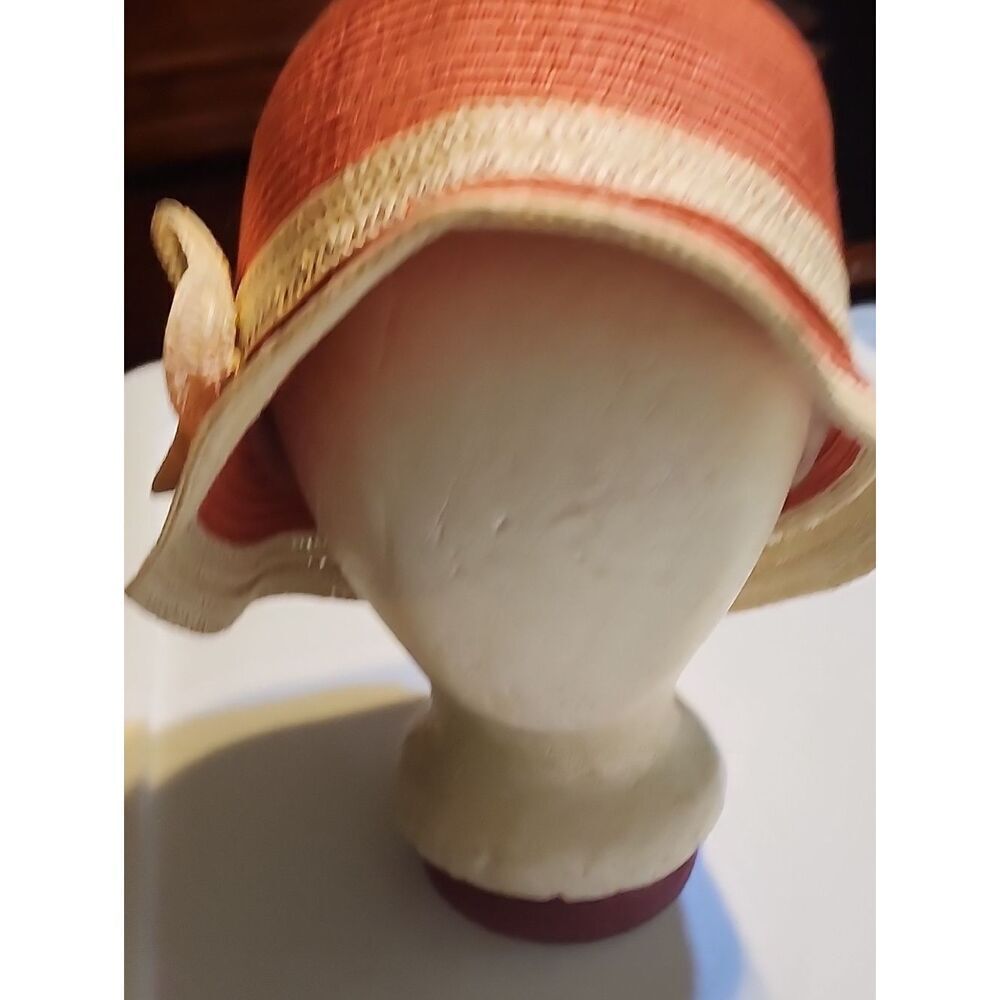 Paper  Orange and Cream  Sun Hat